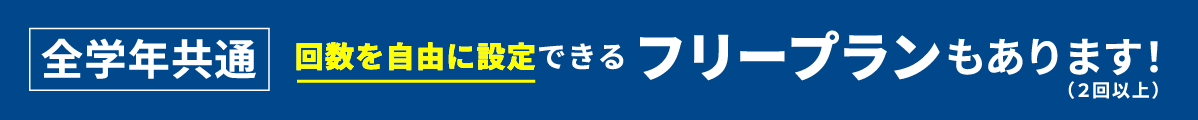 回数を自由に設定できるフリープランもあります